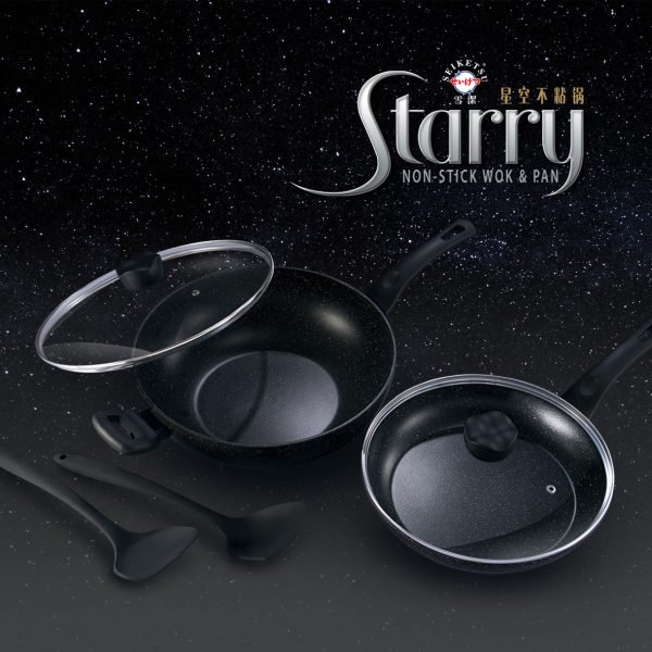 Starry Non-Stick Wok & Pan